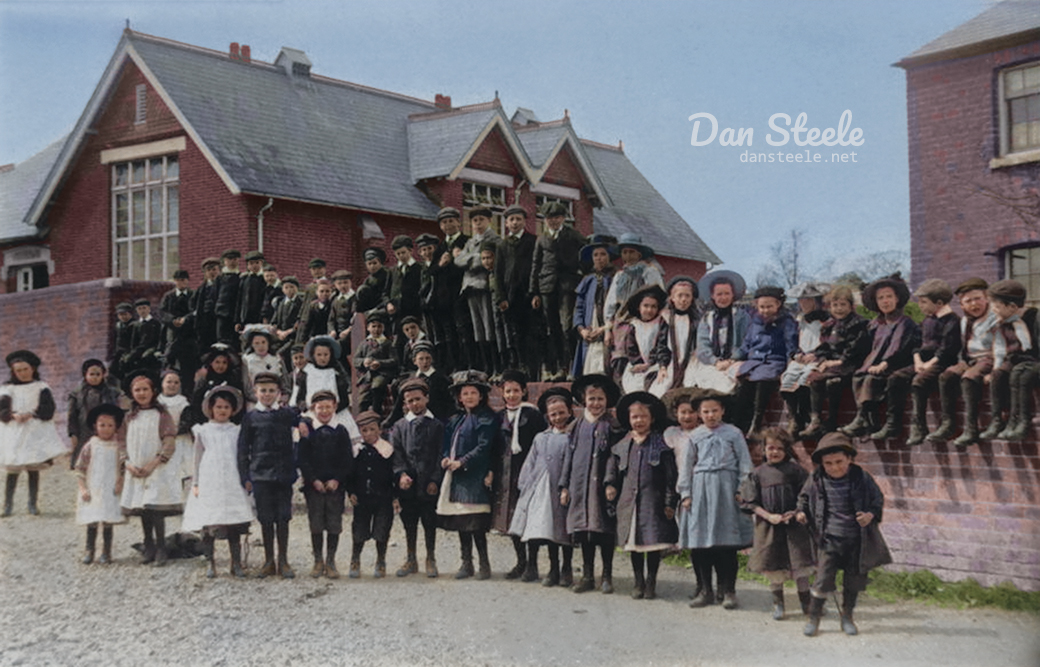 The Children Of Hythe Schools Hampshire Circa 1910 Dan Steele   Hythe Schools 